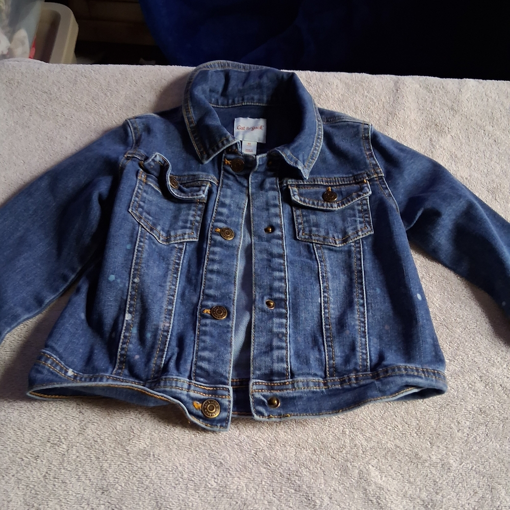 Cat & Jack Kids' Denim Button-Up Jacket